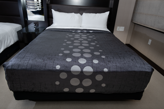 Marigold Top Sheet Polka Dots – Dark Grey/Grey